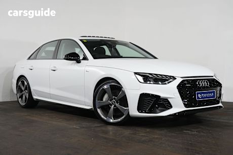White 2023 Audi A4 Sedan 45 Tfsi Quattro S Line Mhev