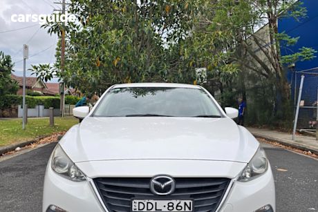 White 2015 Mazda 3 Sedan Maxx