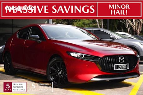 Red 2025 Mazda Mazda3 Hatchback G25 Evolve Sp Vision