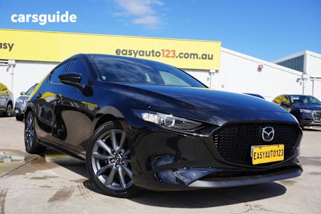 Black 2023 Mazda 3 Hatchback G20 Evolve