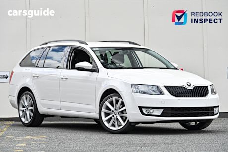 White 2015 Skoda Octavia Wagon 110 Tsi Ambition Plus