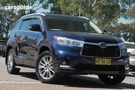 Blue 2014 Toyota Kluger Wagon Grande (4X4)