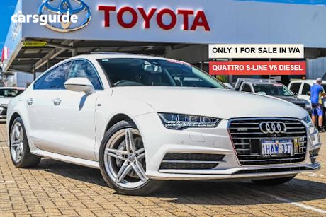 White 2018 Audi A7 Hatchback Sportback 3.0 Tdi Quattro