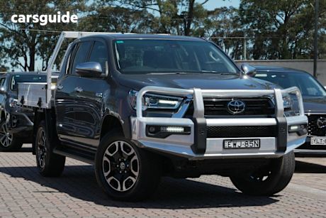 Grey 2022 Toyota Hilux Double Cab Chassis Sr5 (4X4)