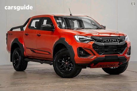 Orange 2025 Isuzu D-MAX Crew Cab Utility Blade