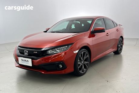 Orange 2020 Honda Civic Sedan Rs