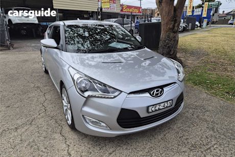 Silver 2012 Hyundai Veloster Coupe