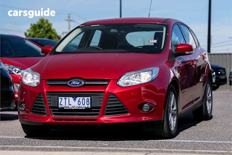 Red 2013 Ford Focus Hatchback Trend