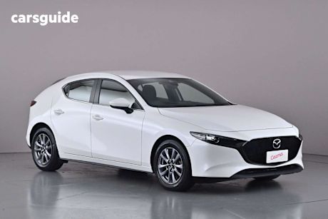 White 2021 Mazda 3 Hatchback G20 Pure