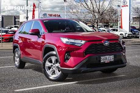 Red 2022 Toyota RAV4 Wagon Gx (2Wd) Hybrid