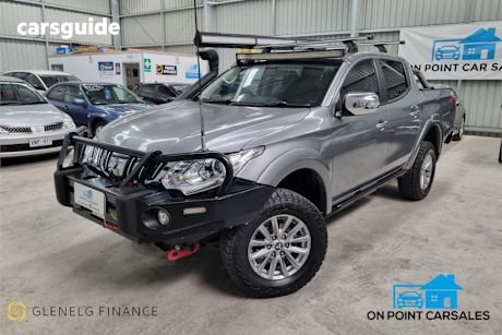 Grey 2015 Mitsubishi Triton Dual Cab Utility Gls (4X4)