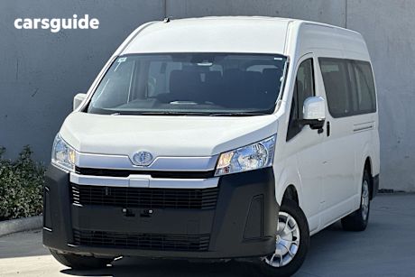 White 2021 Toyota HiAce Bus Slwb Commuter (12 Seats)
