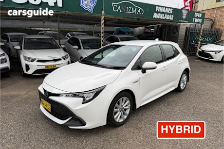 White 2022 Toyota Corolla Hatchback Ascent Sport Hybrid