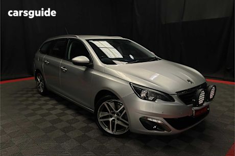 Silver 2015 Peugeot 308 Hatchback Allure Premium Blue Hdi