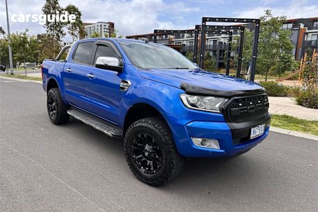 Blue 2018 Ford Ranger Dual Cab Utility Xlt 3.2 (4X4) (5 Yr)