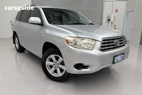 Silver 2008 Toyota Kluger Wagon Kx-R (4X4) 5 Seat