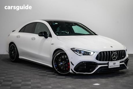 White 2021 Mercedes-Benz CLA45 Coupe S 4Matic+