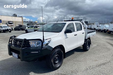White 2020 Toyota Hilux Double Cab Pick Up Workmate Hi-Rider