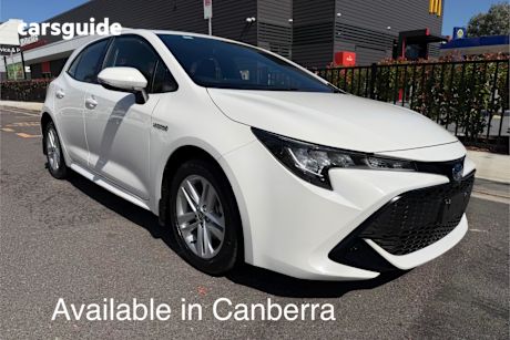 White 2022 Toyota Corolla Hatchback Ascent Sport Hybrid