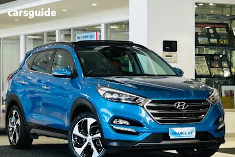 Blue 2016 Hyundai Tucson Wagon Highlander (Awd)