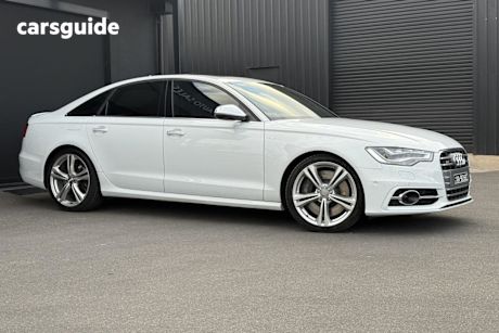 White 2014 Audi S6 Sedan 4.0 Tfsi Le