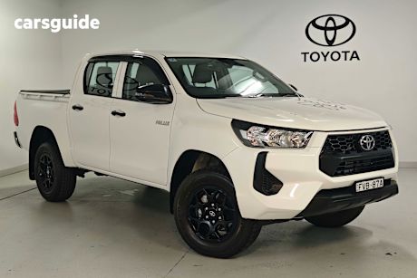 White 2025 Toyota Hilux Double Cab Pick Up Workmate Hi-Rider (4X2)