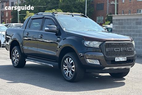 Black 2016 Ford Ranger Dual Cab Pick-up Wildtrak 3.2 (4X4)