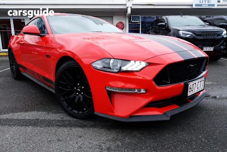 Red 2017 Ford Mustang Coupe Fastback Gt 5.0 V8