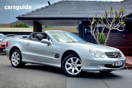 Silver 2002 Mercedes-Benz SL500 Convertible