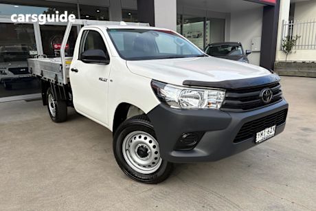 White 2023 Toyota Hilux Cab Chassis Workmate (4X4)