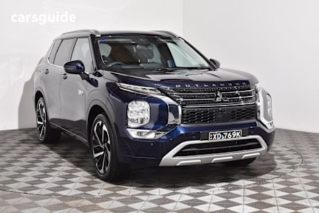 Blue 2023 Mitsubishi Outlander Wagon Phev Exceed 5+2 Seat (Awd)