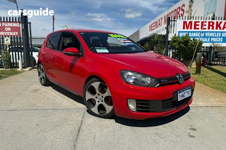 Red 2011 Volkswagen Golf Hatchback Gti