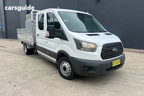 White 2016 Ford Transit Dual Cab Chassis 470E Lwb