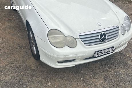 White 2004 Mercedes-Benz C180 Coupe Kompressor