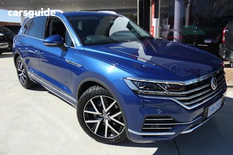 Blue 2019 Volkswagen Touareg Wagon Launch Edition