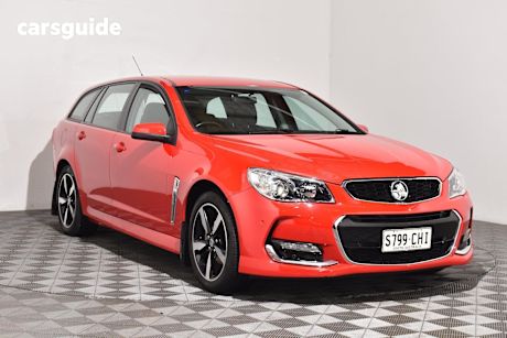 Red 2017 Holden Commodore Sportswagon Sv6