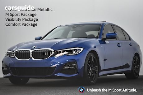 Blue 2021 BMW 330I Sedan M Sport