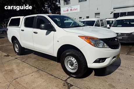 White 2013 Mazda BT-50 Dual Cab Utility Xt (4X4)