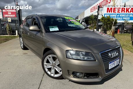 Beige 2010 Audi A3 Hatchback Sportback 1.8 Tfsi Ambition