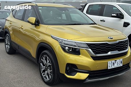 Yellow 2019 Kia Seltos Wagon Sport (Fwd)