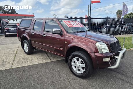 Red 2005 Holden Rodeo Crew Cab Pickup Lt