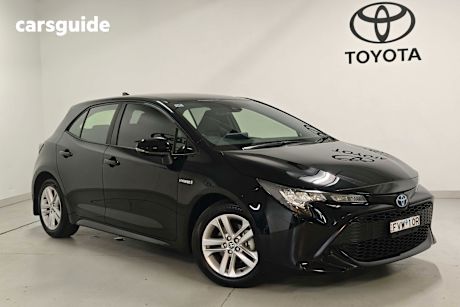 Black 2022 Toyota Corolla Hatchback Ascent Sport Hybrid