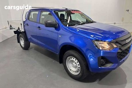 Blue 2025 Isuzu D-MAX Crew Cab Chassis Sx (4X4)