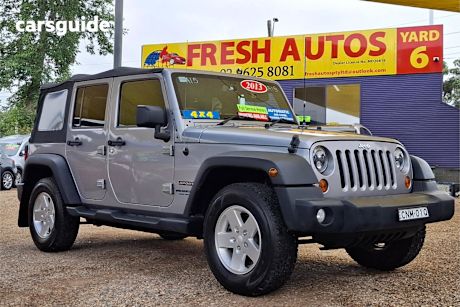 Grey 2013 Jeep Wrangler Softtop Unlimited Sport (4X4)