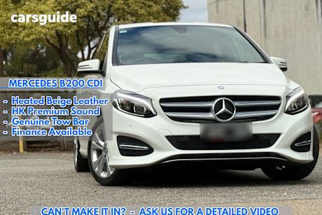 White 2015 Mercedes-Benz B200 Hatchback Cdi