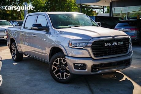 Silver 2025 RAM 1500 Crew Cab Utility Rebel Hurricane