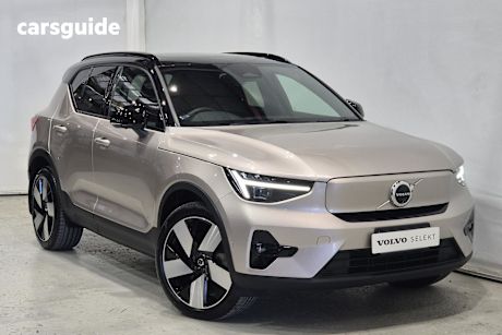Silver 2023 Volvo XC40 Wagon Recharge Twin Pure Electric
