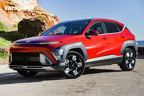 Red 2025 Hyundai Kona Wagon Hybrid Premium