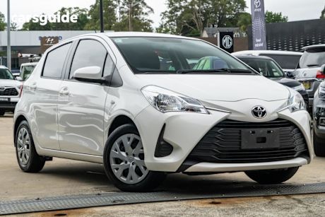 White 2019 Toyota Yaris Hatchback Ascent