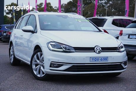 White 2018 Volkswagen Golf Wagon 110 Tsi Highline